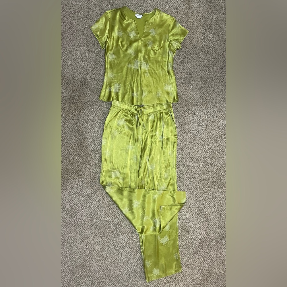 Joules Vibrant Lime Pants Set Women’s Size Large